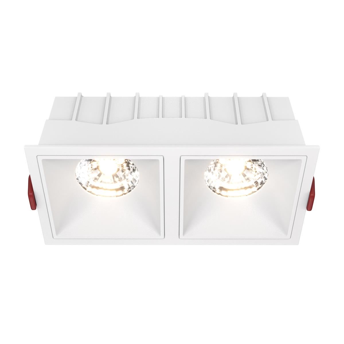 Встраиваемый светильник Alfa LED 3000K 2x15Вт 36° Dim Triac / Maytoni DL043-02-15W3K-D-SQ-W Встраиваемый светильник Alfa LED 3000K 2x15Вт 36° Dim Triac / Maytoni DL043-02-15W3K-D-SQ-W