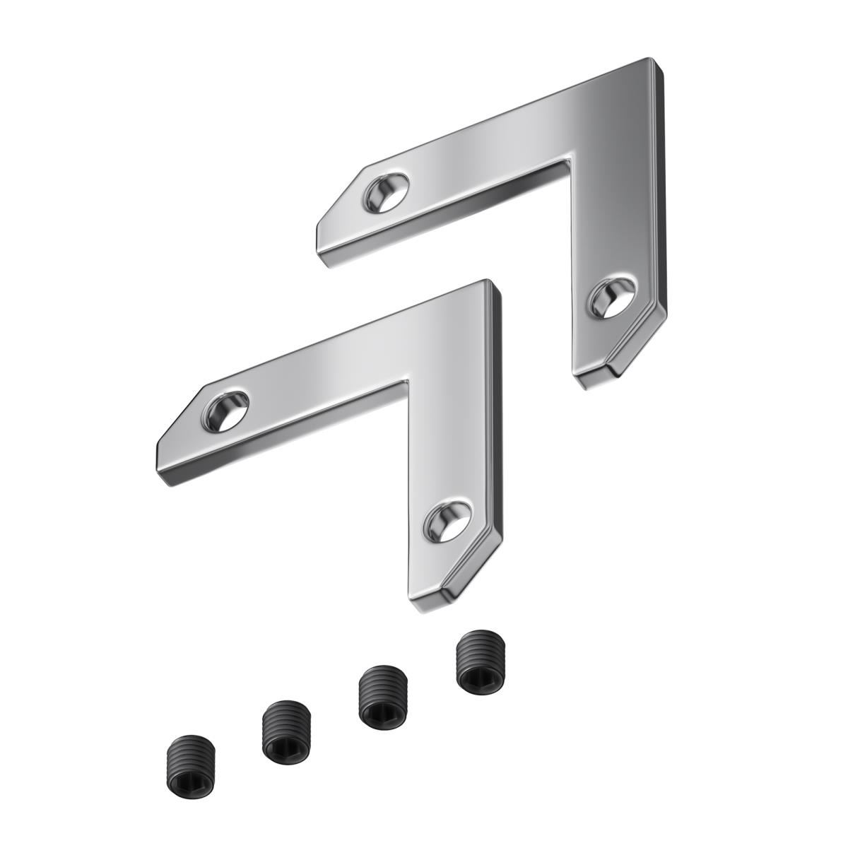 Комплект уголков 90° горизонтальных (2 соединителя + 4 винта) для профиля в натяжной потолок / Maytoni TRA034CL-MP-1 Комплект уголков 90° горизонтальных (2 соединителя + 4 винта) для профиля в натяжной потолок / Maytoni TRA034CL-MP-1