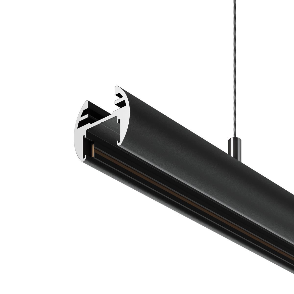 Шинопровод 3м подвесной круглый Basity, черный / Maytoni TRX172-R-113B Шинопровод 3м подвесной круглый Basity, черный / Maytoni TRX172-R-113B