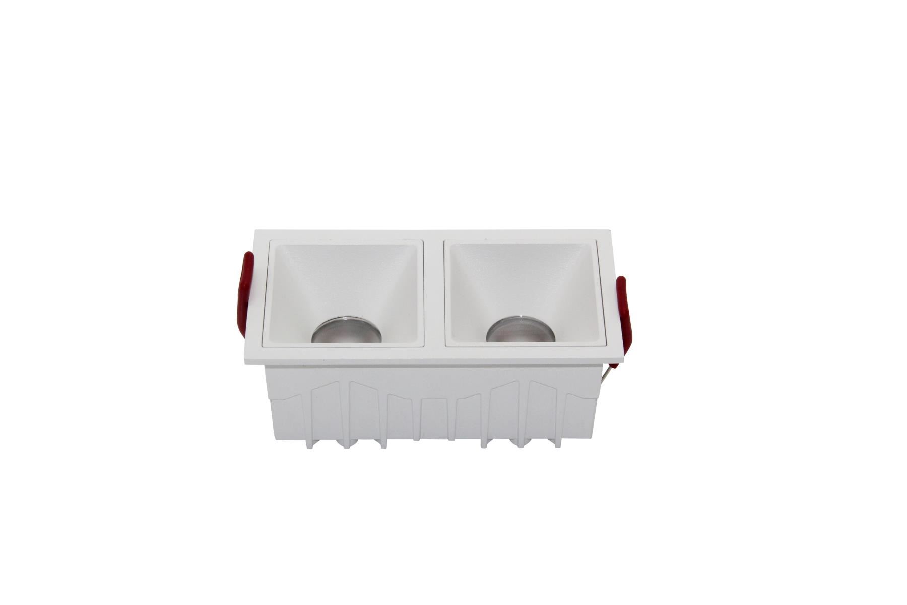 Встраиваемый светильник Alfa LED 3000K 2x10Вт 36° Dim Triac / Maytoni DL043-02-10W3K-D-SQ-W Встраиваемый светильник Alfa LED 3000K 2x10Вт 36° Dim Triac / Maytoni DL043-02-10W3K-D-SQ-W