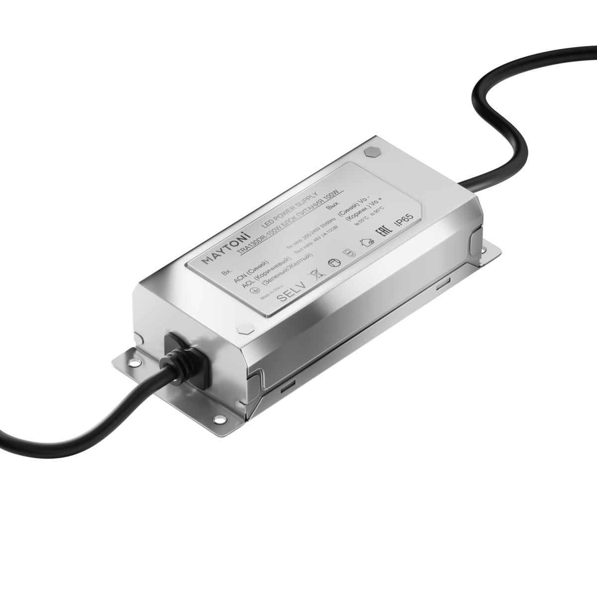 Блок питания Parity 48В, 100Вт, белый / Maytoni TRA130DR-100W Блок питания Parity 48В, 100Вт, белый / Maytoni TRA130DR-100W