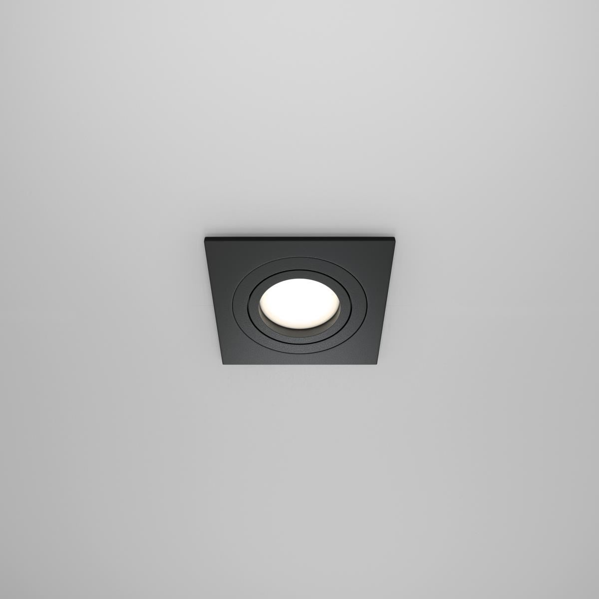 Встраиваемый светильник Atom GU10 10Вт / Maytoni DL024-2-01B Встраиваемый светильник Atom GU10 10Вт / Maytoni DL024-2-01B