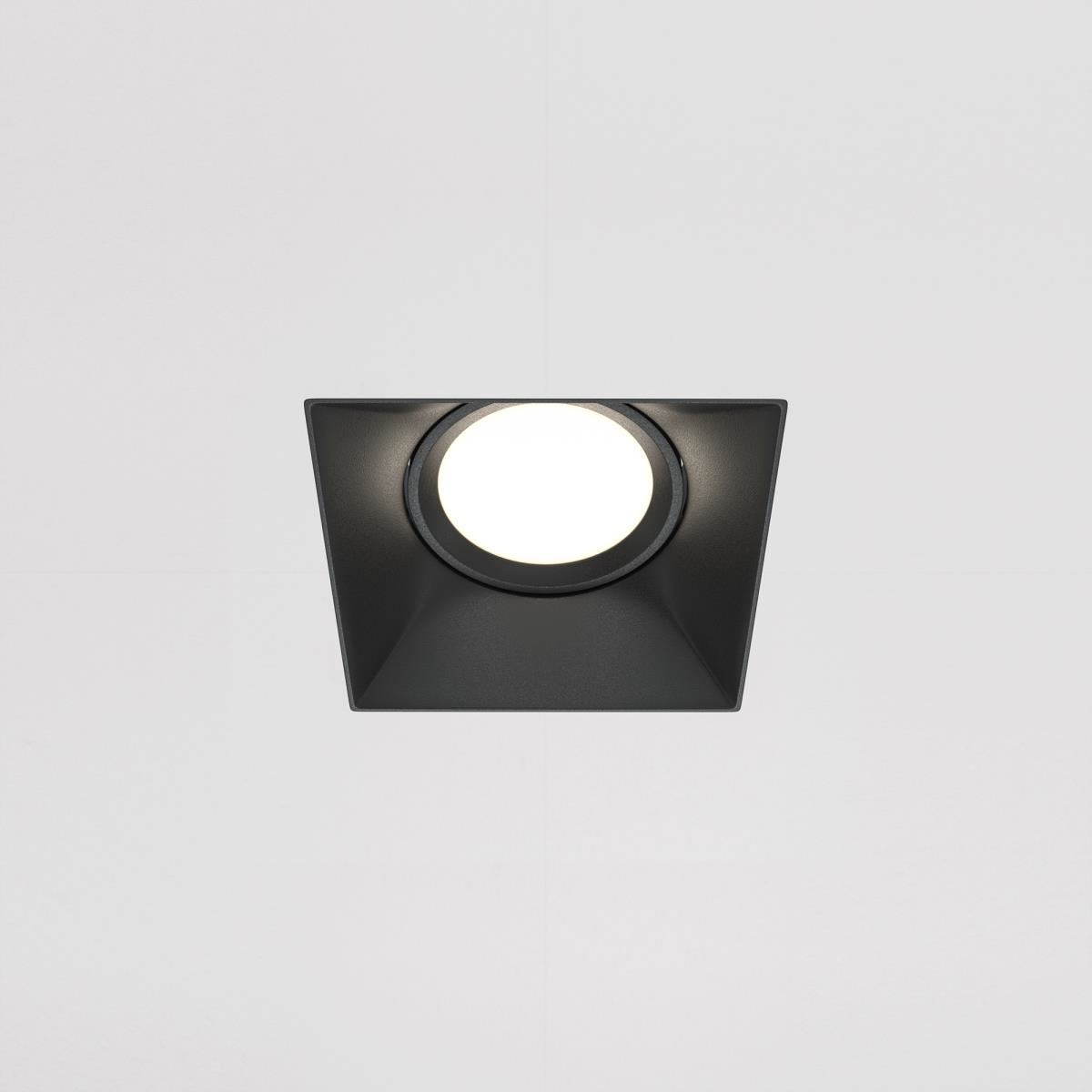 Встраиваемый светильник Dot GU10 10Вт / Maytoni DL042-01-SQ-B Встраиваемый светильник Dot GU10 10Вт / Maytoni DL042-01-SQ-B