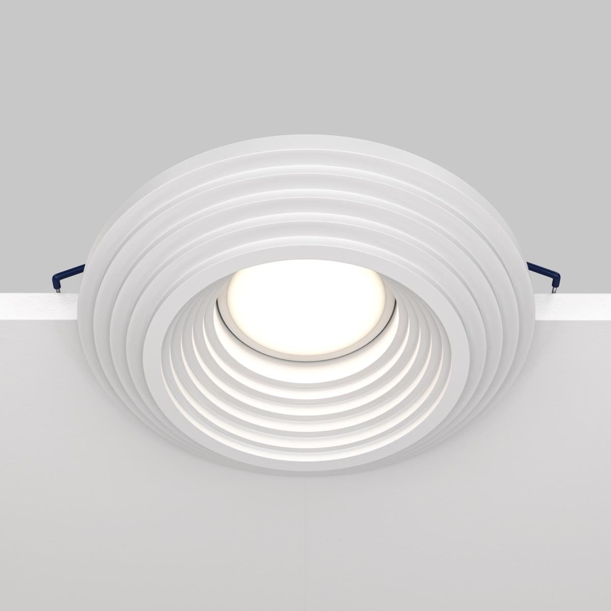 Встраиваемый светильник Gyps Modern GU10 10Вт / Maytoni DL004-1-01-W Встраиваемый светильник Gyps Modern GU10 10Вт / Maytoni DL004-1-01-W