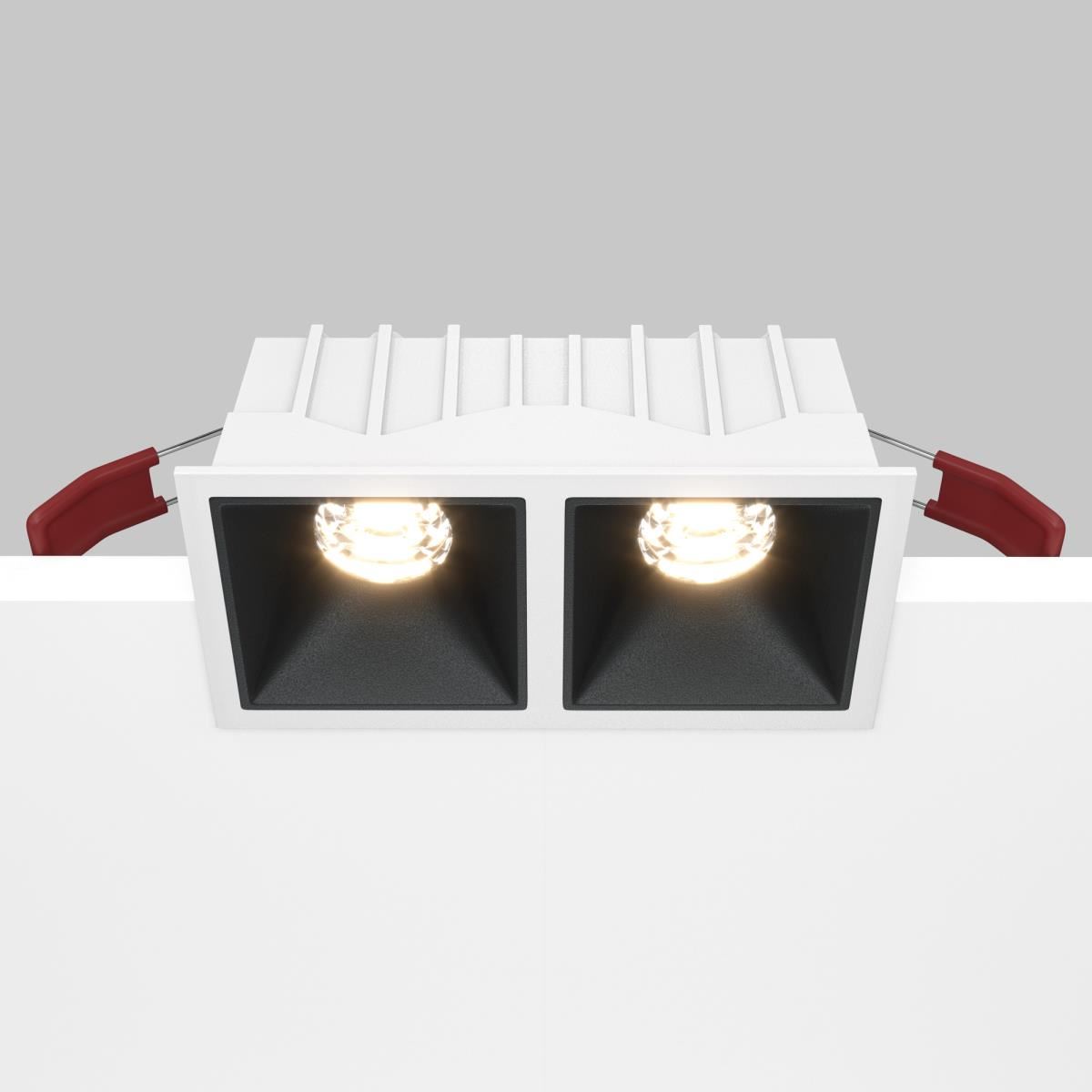 Встраиваемый светильник Alfa LED 3000K 2x10Вт 36° / Maytoni DL043-02-10W3K-SQ-WB Встраиваемый светильник Alfa LED 3000K 2x10Вт 36° / Maytoni DL043-02-10W3K-SQ-WB