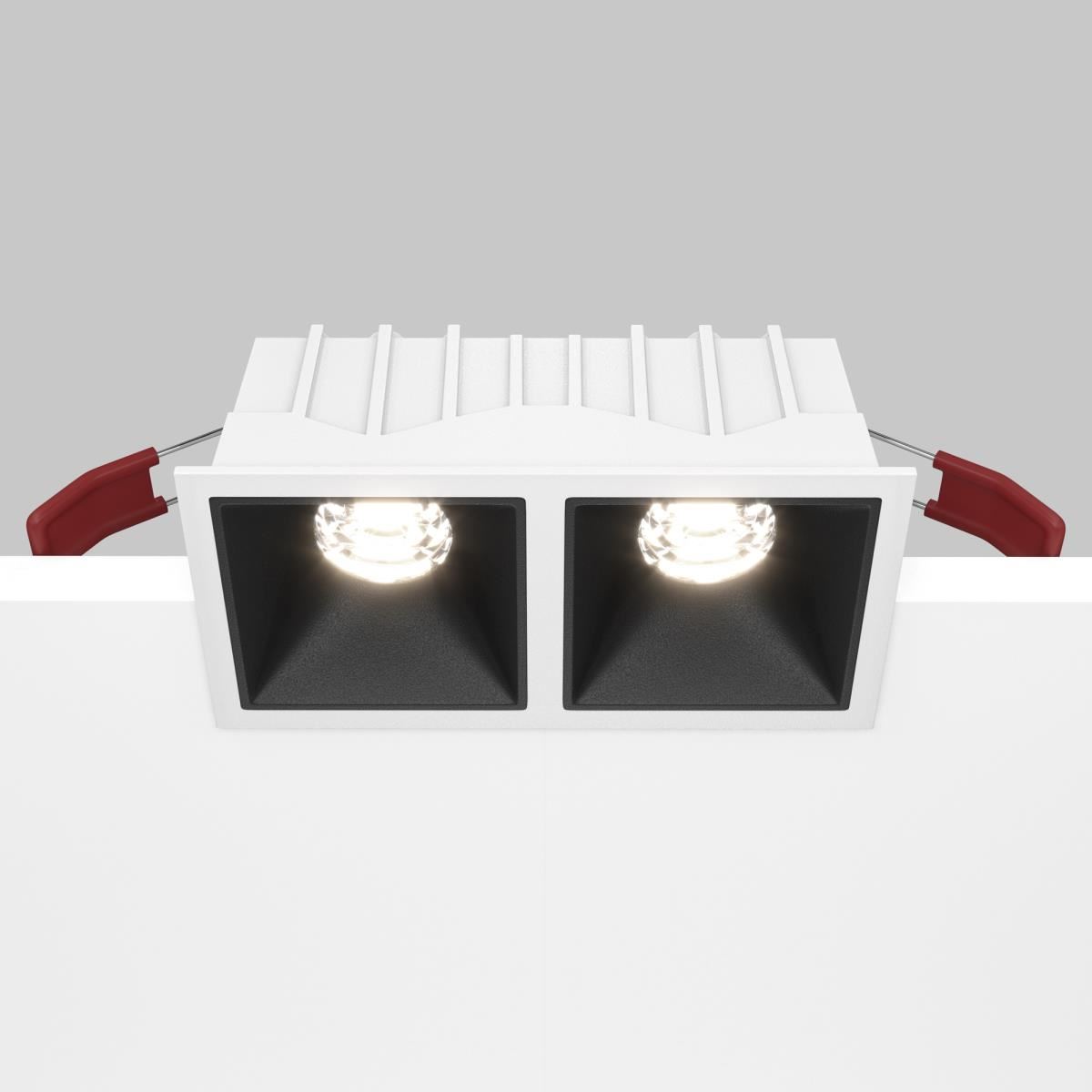 Встраиваемый светильник Alfa LED 4000K 2x10Вт 36° / Maytoni DL043-02-10W4K-SQ-WB Встраиваемый светильник Alfa LED 4000K 2x10Вт 36° / Maytoni DL043-02-10W4K-SQ-WB