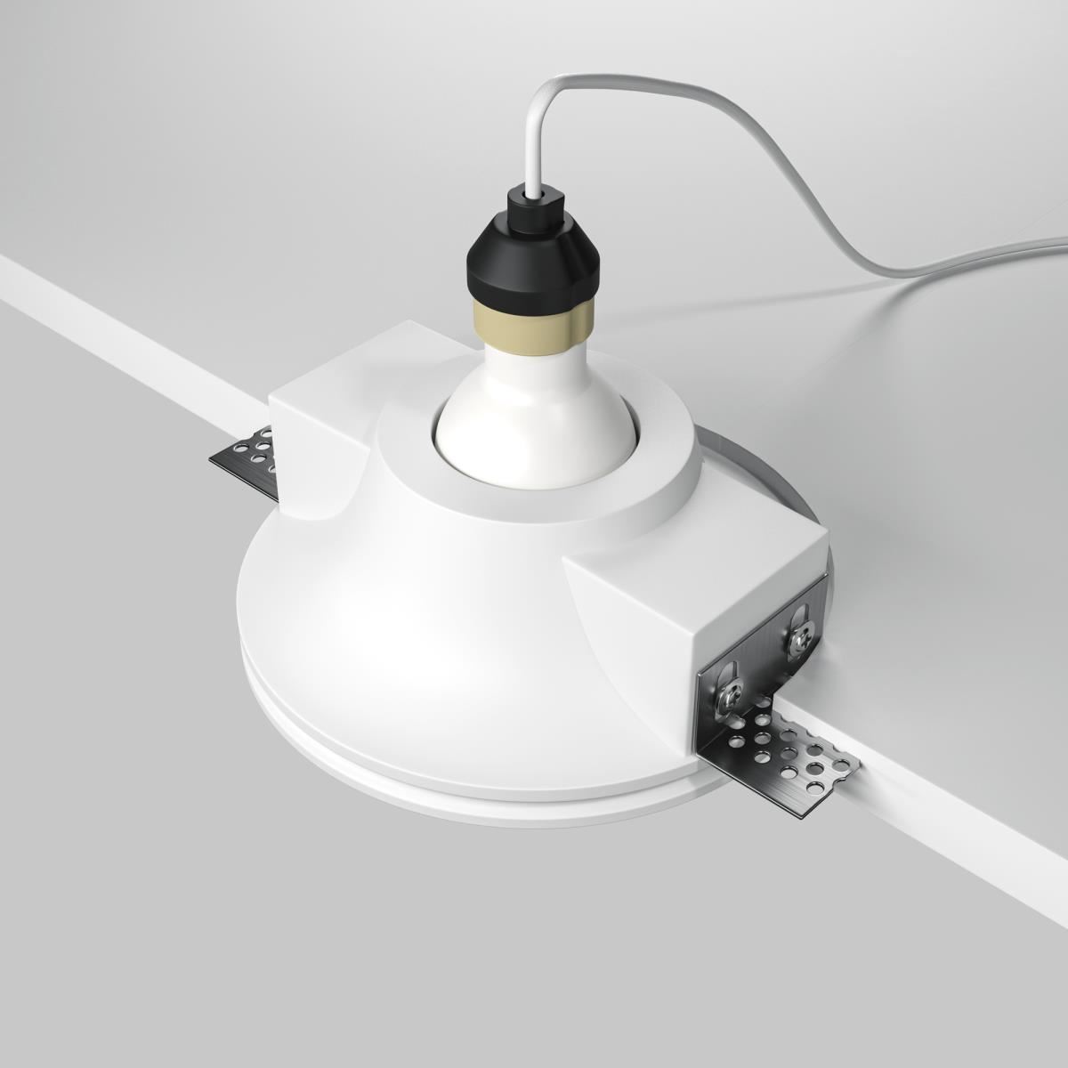 Встраиваемый светильник Gyps Modern GU10 10Вт / Maytoni DL002-1-01-W-1 Встраиваемый светильник Gyps Modern GU10 10Вт / Maytoni DL002-1-01-W-1