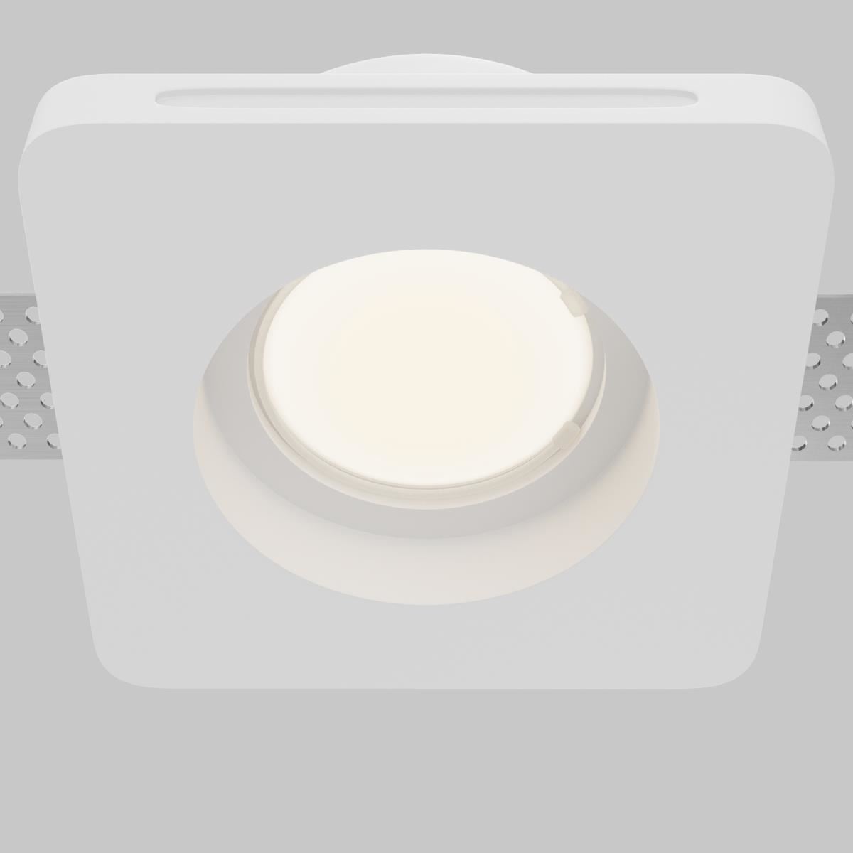 Встраиваемый светильник Gyps Modern GU10 10Вт / Maytoni DL002-GU10-01-W Встраиваемый светильник Gyps Modern GU10 10Вт / Maytoni DL002-GU10-01-W