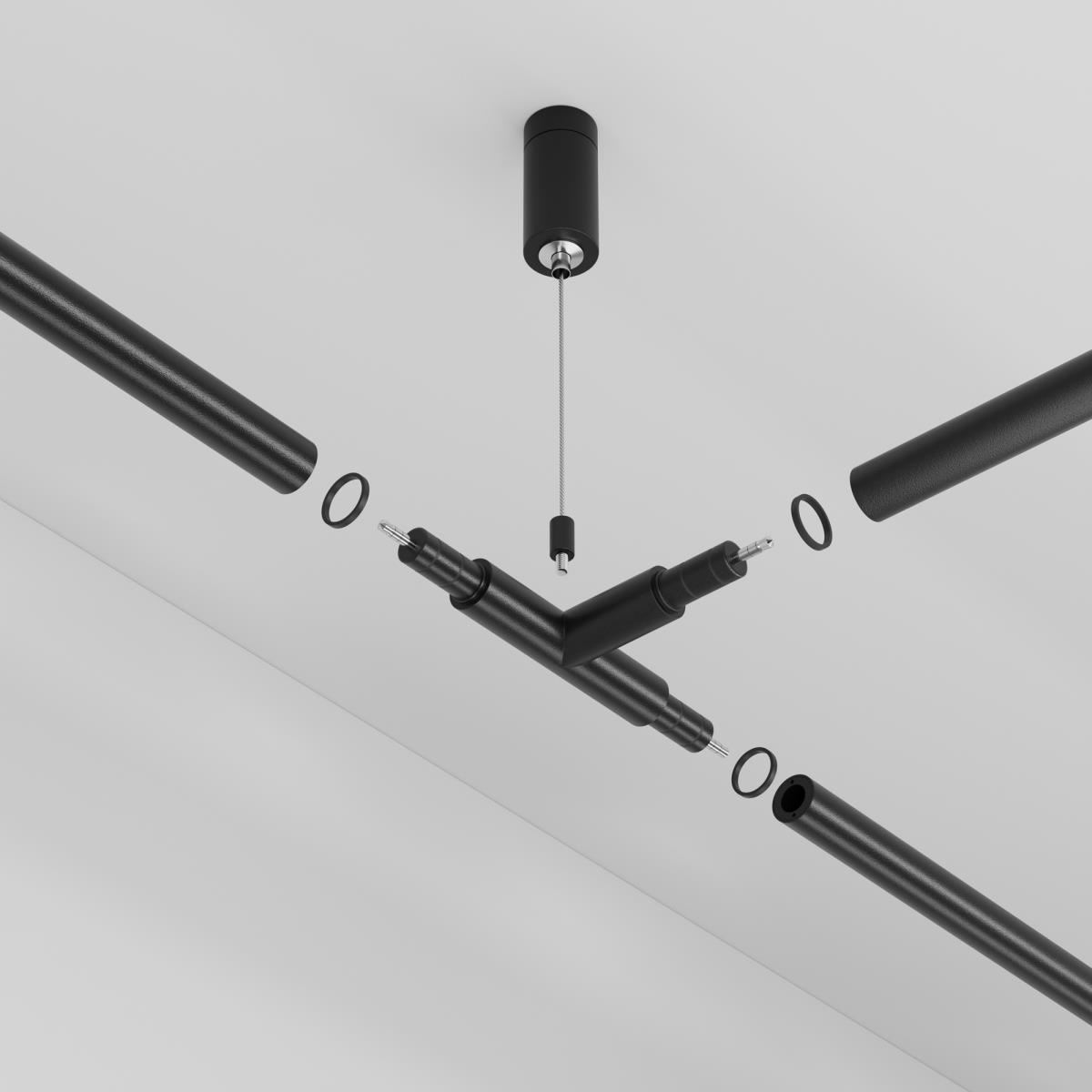 Фиксатор для накладного монтажа штанговой системы Axity / Maytoni CA007TC-B Фиксатор для накладного монтажа штанговой системы Axity / Maytoni CA007TC-B