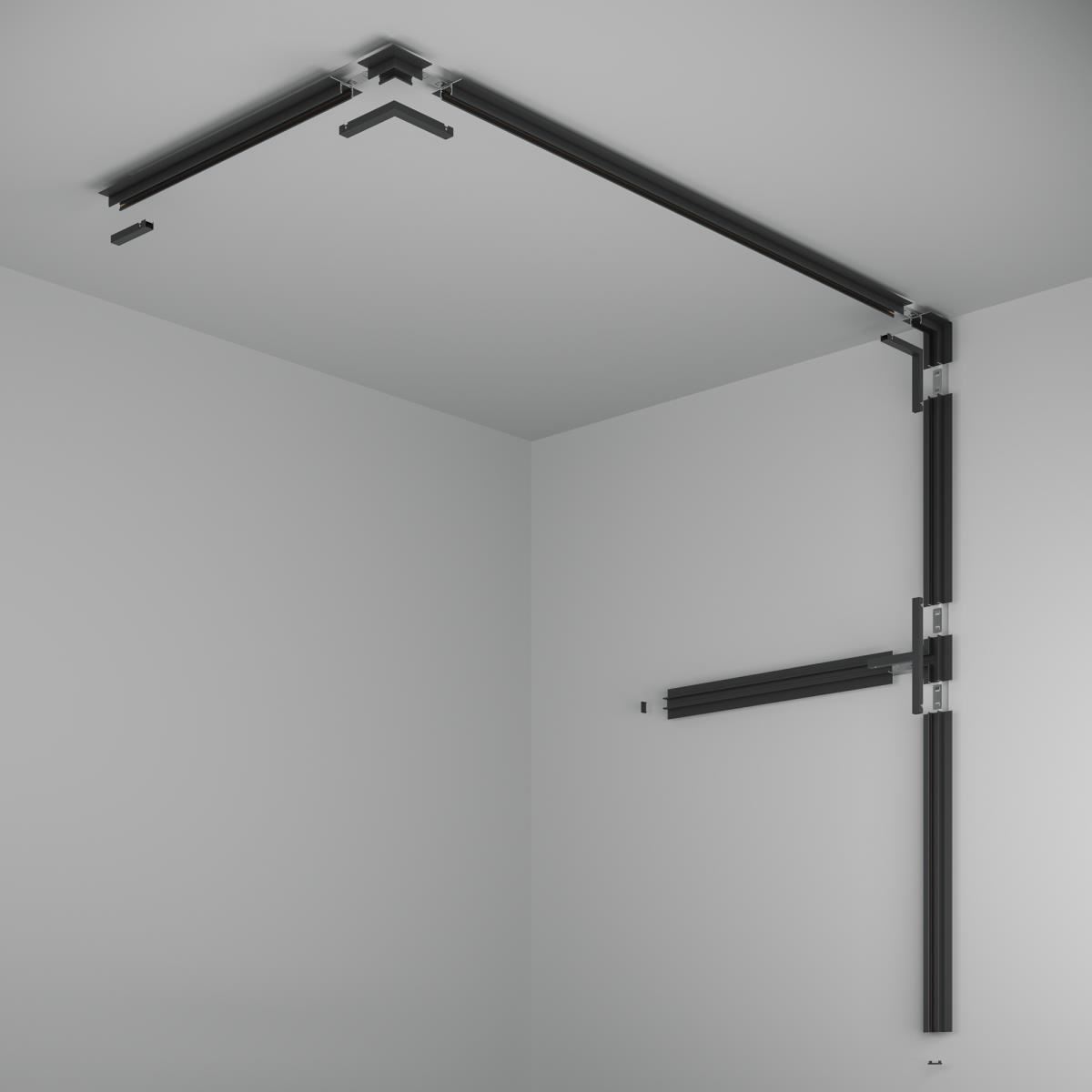 Шинопровод 2м встраиваемый под ГКЛ 12,5мм Basity, черный / Maytoni TRX172-122B Шинопровод 2м встраиваемый под ГКЛ 12,5мм Basity, черный / Maytoni TRX172-122B