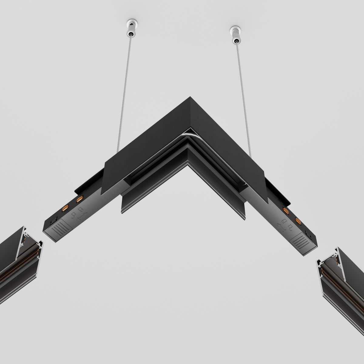 Коннектор питания угловой 15 см Exility черный / Maytoni TRA034CPC-42B-15 Коннектор питания угловой 15 см Exility черный / Maytoni TRA034CPC-42B-15