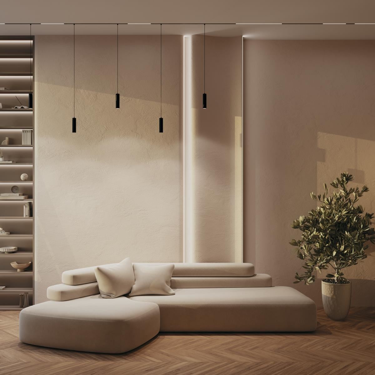 Трековый подвесной светильник Focus Led Exility 3000K 12Вт 36° / Maytoni TR041-2-12W3K-B Трековый подвесной светильник Focus Led Exility 3000K 12Вт 36° / Maytoni TR041-2-12W3K-B