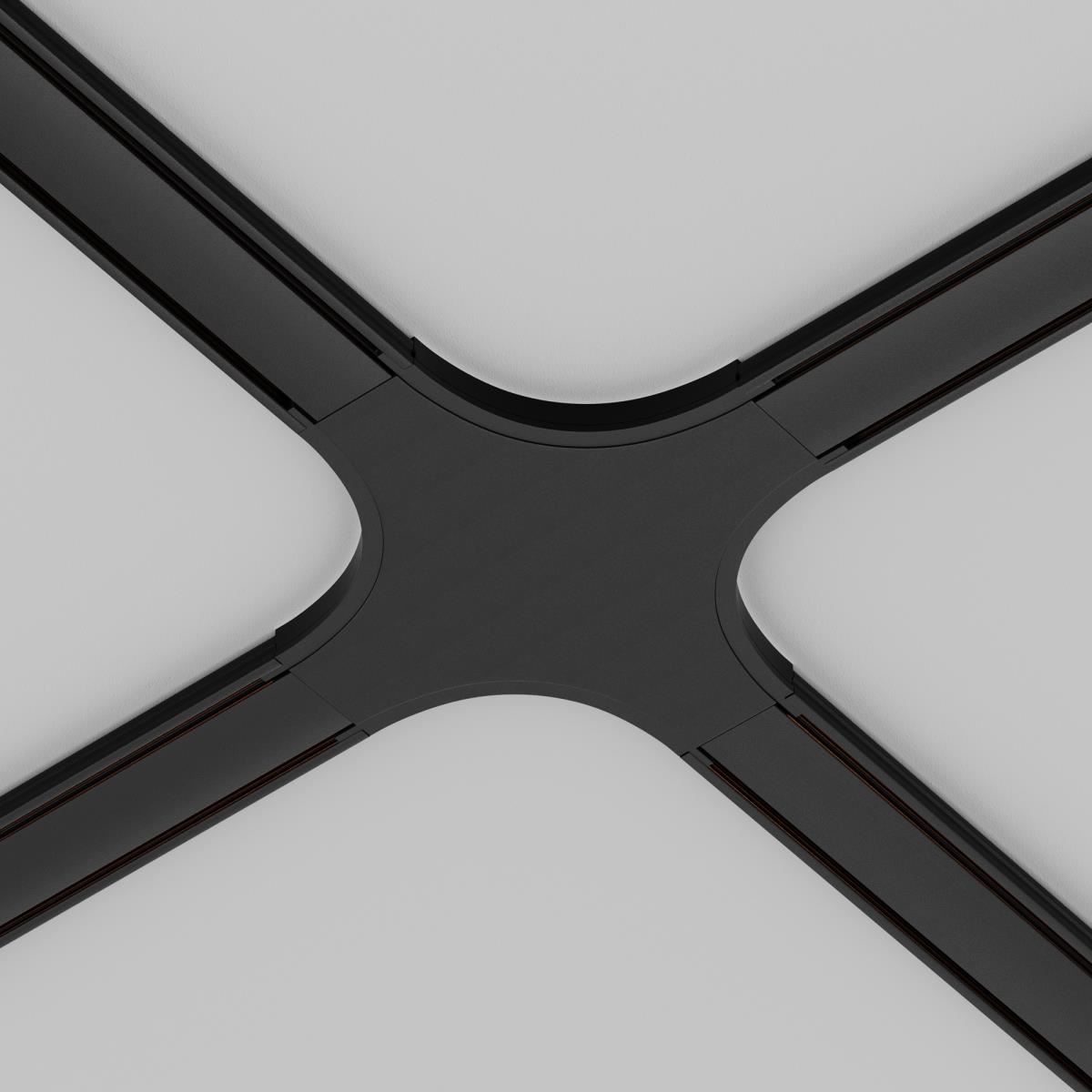 Коннектор питания X-образный Radity черный / Maytoni TRA084CX-11B Коннектор питания X-образный Radity черный / Maytoni TRA084CX-11B