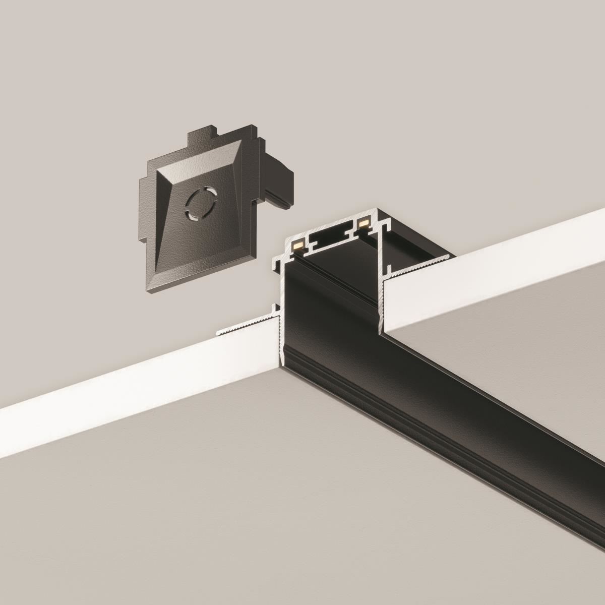 Шинопровод 2м Radity встраиваемый черный / Maytoni TRA084MP-12B Шинопровод 2м Radity встраиваемый черный / Maytoni TRA084MP-12B