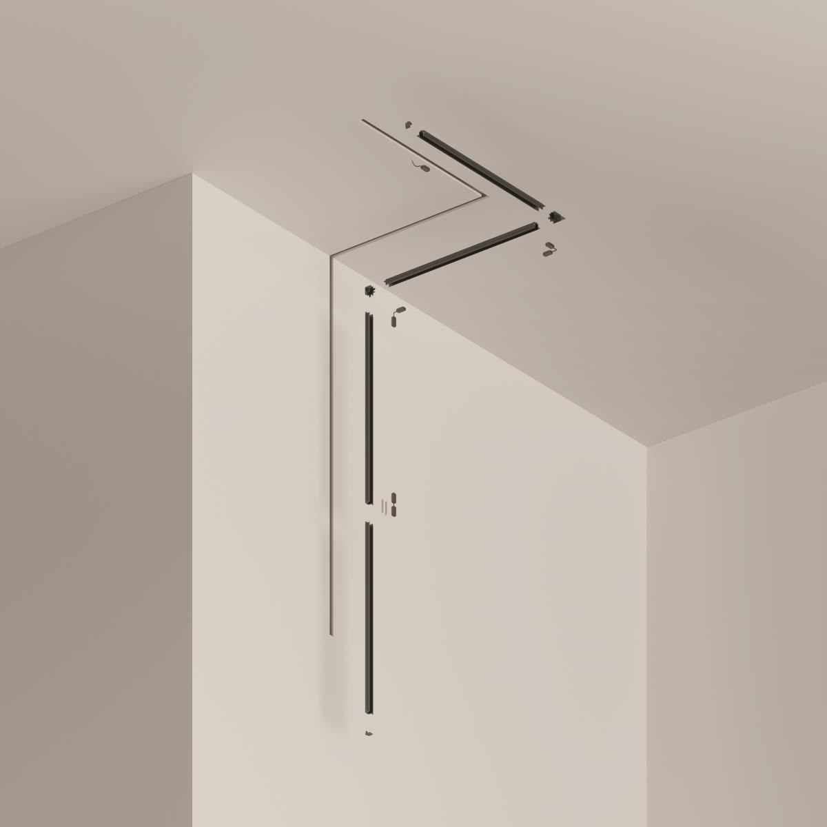 Шинопровод 2м Radity встраиваемый черный / Maytoni TRA084MP-12B Шинопровод 2м Radity встраиваемый черный / Maytoni TRA084MP-12B