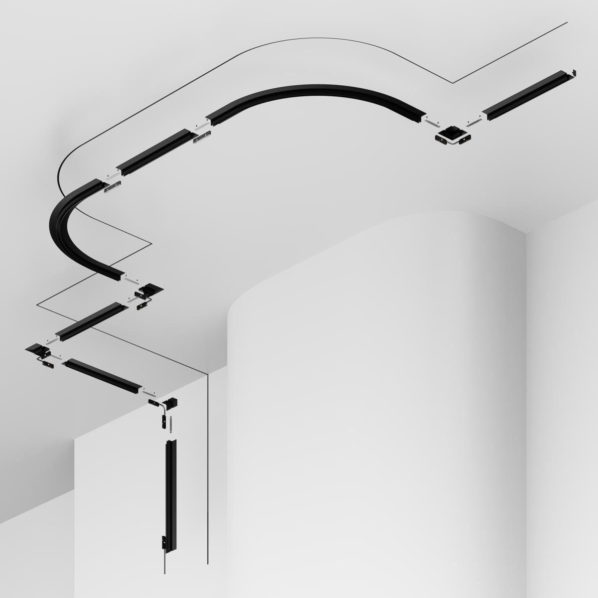 Шинопровод встраиваемый под ГКЛ 9,5 мм 1 м Levity / Maytoni TRX184-121B Шинопровод встраиваемый под ГКЛ 9,5 мм 1 м Levity / Maytoni TRX184-121B