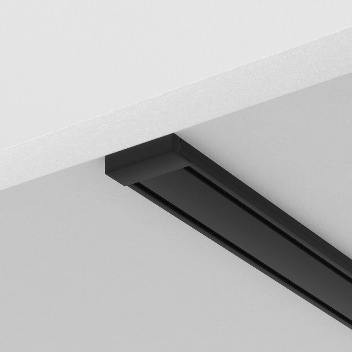 Шинопровод 2м Radity с заглушками в комплекте накладной черный / Maytoni TRX084EC-112B Шинопровод 2м Radity с заглушками в комплекте накладной черный / Maytoni TRX084EC-112B