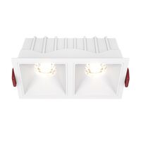 Встраиваемый светильник Alfa LED 3000K 2x10Вт 36° Dim Triac / Maytoni DL043-02-10W3K-D-SQ-W