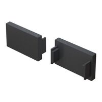 Заглушка для встраиваемого шинопровода, 2 шт. Basity, черный / Maytoni TRA172EC-12B