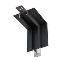 Коннектор угловой внутренний, встраиваемый под ГКЛ 12,5 мм Basity, черный / Maytoni TRA172ICL-12B