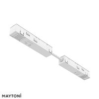 Коннектор питания прямой гибкий 5см Exility белый / Maytoni TRA034CPC-42W-5