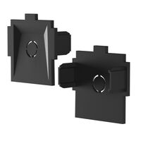 Комплект заглушек к встраиваемому шинопроводу Radity 2шт / Maytoni TRA084EC-12B