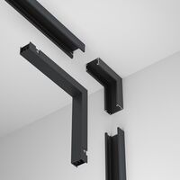 Коннектор питания угловой внутренний Basity, черный / Maytoni TRA172ICPC-1B