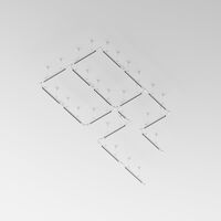 Шинопровод 1м Trinity накладной/подвесной белый / Maytoni TRX005-311W