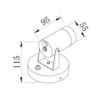 Настенный светильник (бра) Maytoni Scope O025WL-01B