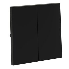 Клавиши для выключателя/переключателя двухклавишного S70 (черный матовый) / Voltum VLS000308