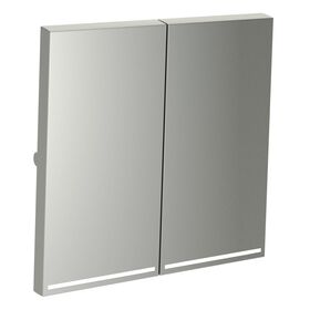 Клавиши для выключателя/переключателя двухклавишного с подсветкой S70 (сталь) / Voltum VLS000405