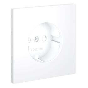 Накладка для розетки с заземлением S70 (белый матовый) / Voltum VLS000602
