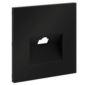 Накладка для розетки компьютерной RJ45 кат.6 S70 (черный матовый) / Voltum VLS001308