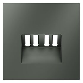 Накладка для розетки акустической 4-местной S70 (титан) / Voltum VLS001506