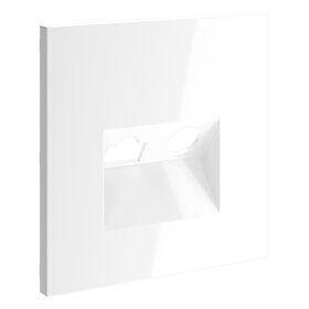 Накладка для розетки TV+RJ45 кат. 6 S70 (белый глянцевый) / Voltum VLS002701