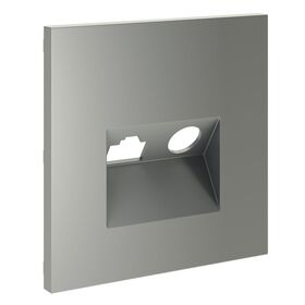 Накладка для розетки TV+RJ45 кат. 6 S70 (сталь) / Voltum VLS002705