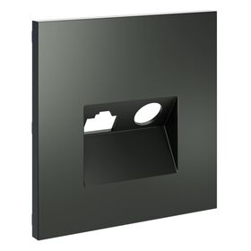 Накладка для розетки TV+RJ45 кат. 6 S70 (титан) / Voltum VLS002706