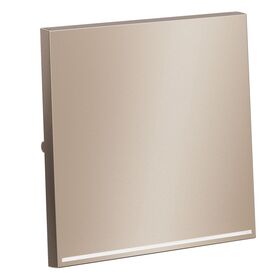 Клавиша для выключателя/переключателя одноклавишного с подсветкой S70 Metal (платина) / Voltum VLSM000210