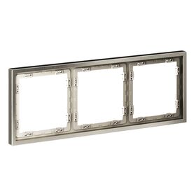 Рамка металлическая на 3 поста S70 Metal (никель) / Voltum VLSM120311