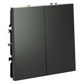 Выключатель двухклавишный S70 (титан) / Voltum VLS020106