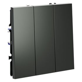 Выключатель трехклавишный S70 (титан) / Voltum VLS030106