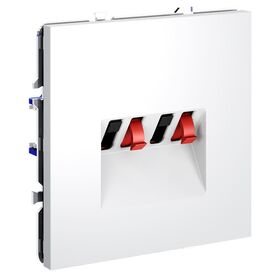 Розетка акустическая 4-местная S70 (белый матовый) / Voltum VLS060302