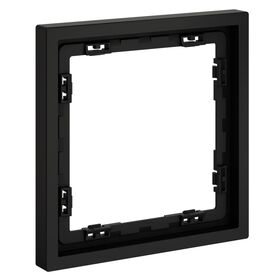 Рамка пластиковая на 1 пост S70 (черный матовый) / Voltum VLS100108