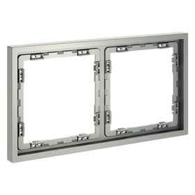Рамка пластиковая на 2 поста S70 (сталь) / Voltum VLS100205