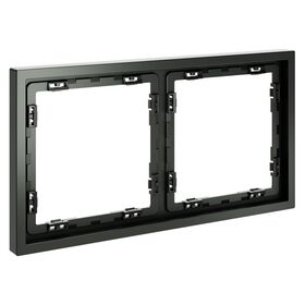 Рамка пластиковая на 2 поста S70 (титан) / Voltum VLS100206