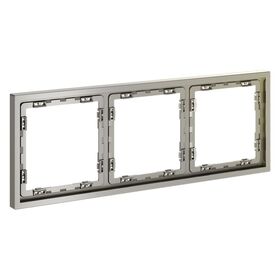 Рамка пластиковая на 3 поста S70 (шелк) / Voltum VLS100304