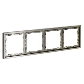 Рамка пластиковая на 4 поста S70 (шелк) / Voltum VLS100404