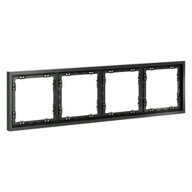 Рамка пластиковая на 4 поста S70 (титан) / Voltum VLS100406