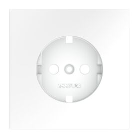 Накладка для розетки с заземлением S70 (белый матовый) / Voltum VLS000602