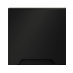 Накладка для розетки с заземлением, защитными шторками и крышкой S70 (черный матовый) / Voltum VLS000808